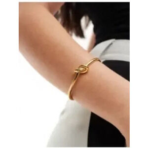 New! Fischer Gold Knot Cuff Bracelet NWOT